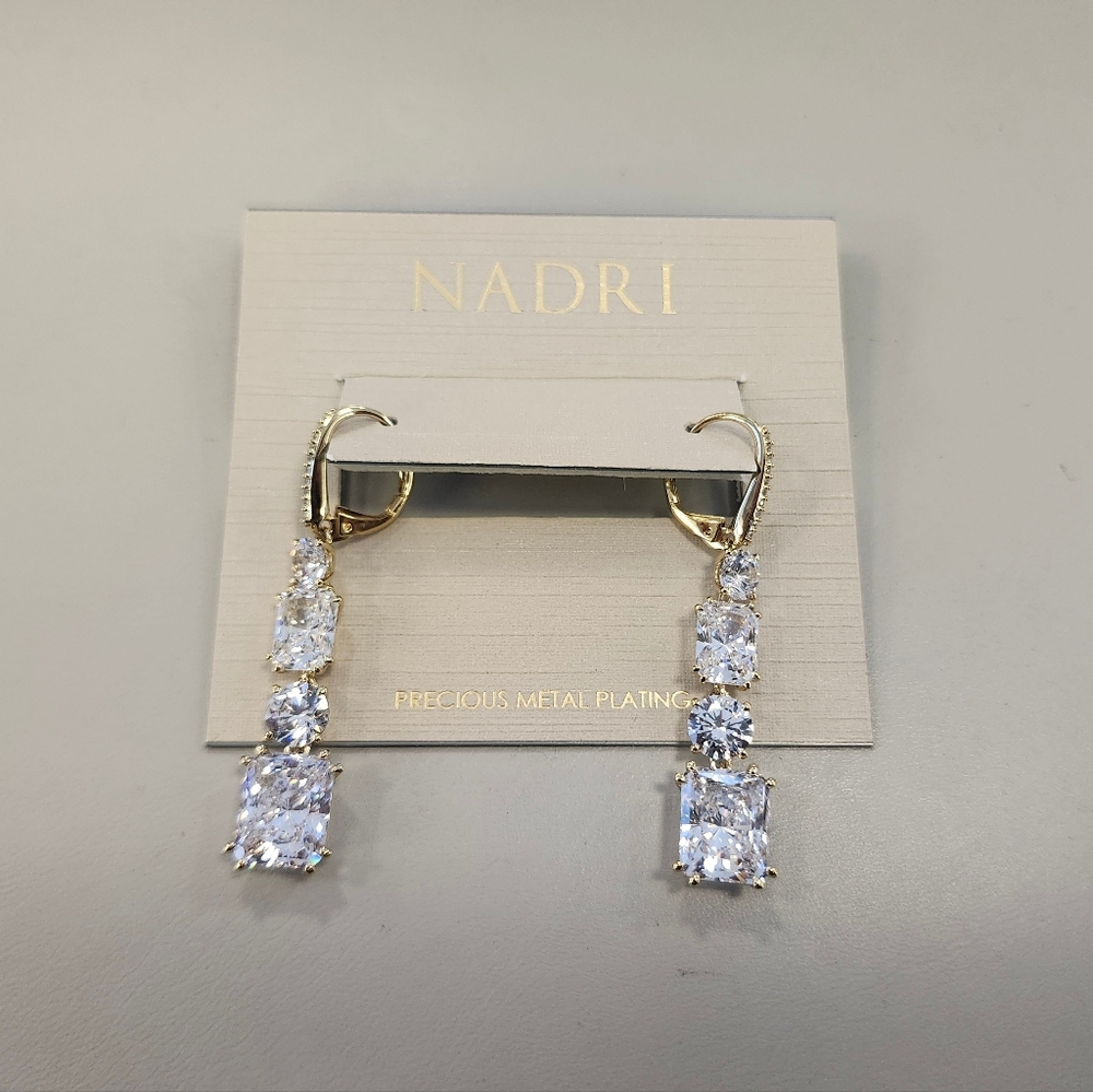 NWT Nadri Gold-Tone A La Carte Multi Drop Earrings